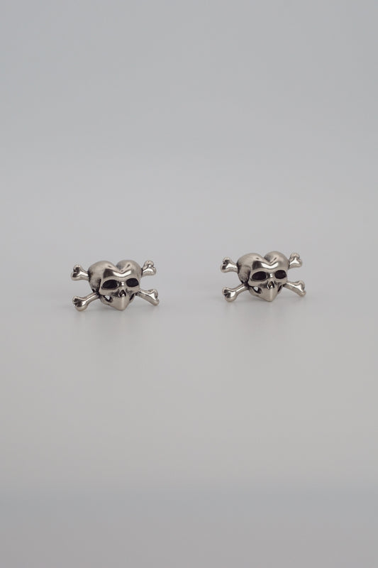 Skull Heart Earrings