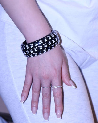 Skull Heart Bangle