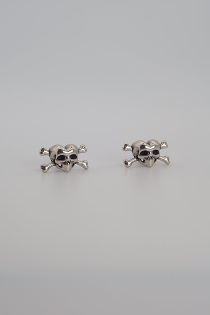 Skull Heart Earrings