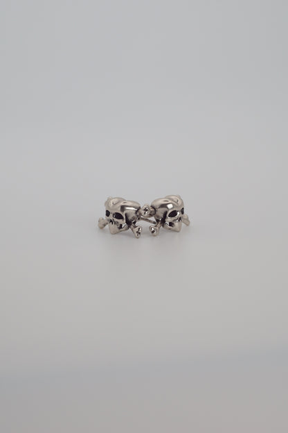 Skull Heart Earrings
