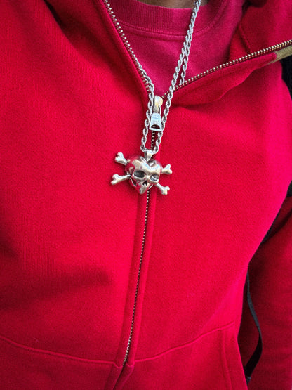 Skull Heart Necklace