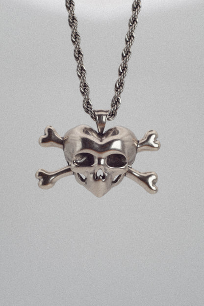 Skull Heart Necklace