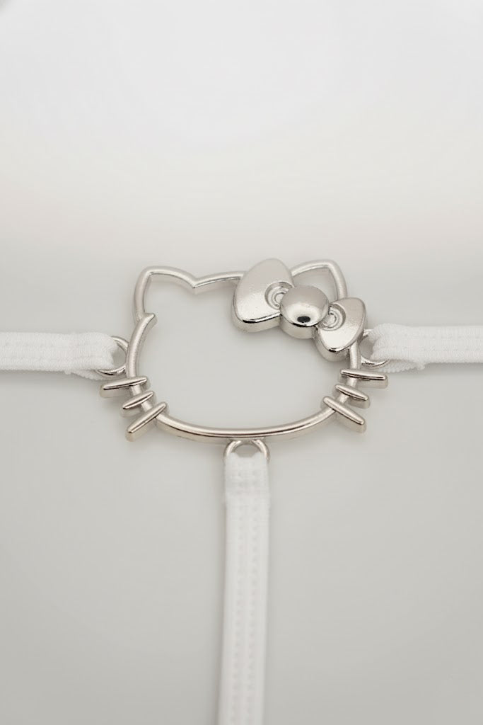 Kitty Thong White - 2 Pack