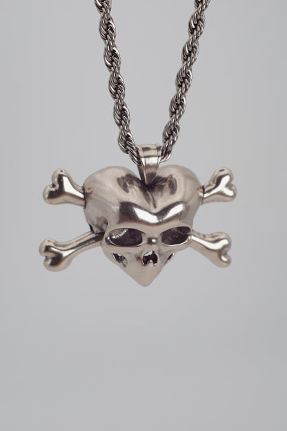 Skull Heart Necklace
